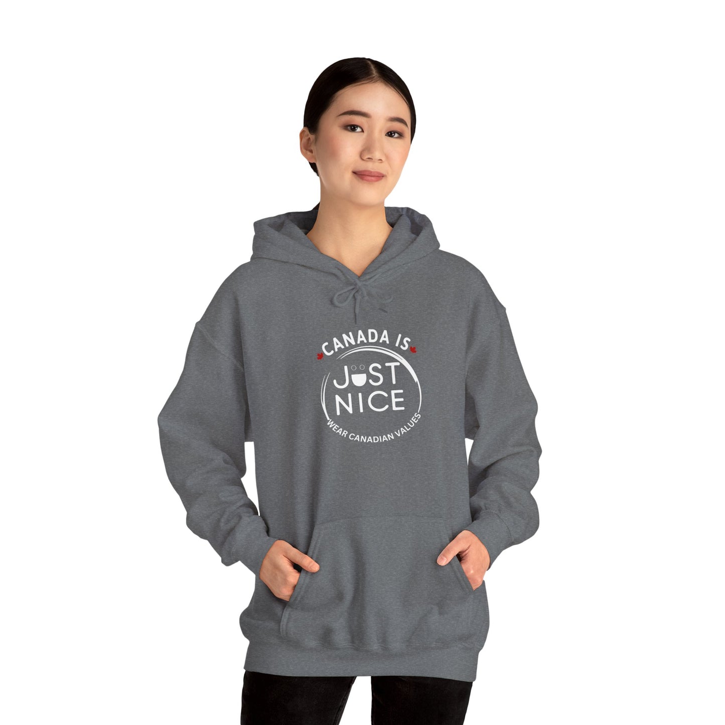 Canada Is Just Nice Hooded Sweatshirt | Unisex Cozy Pullover