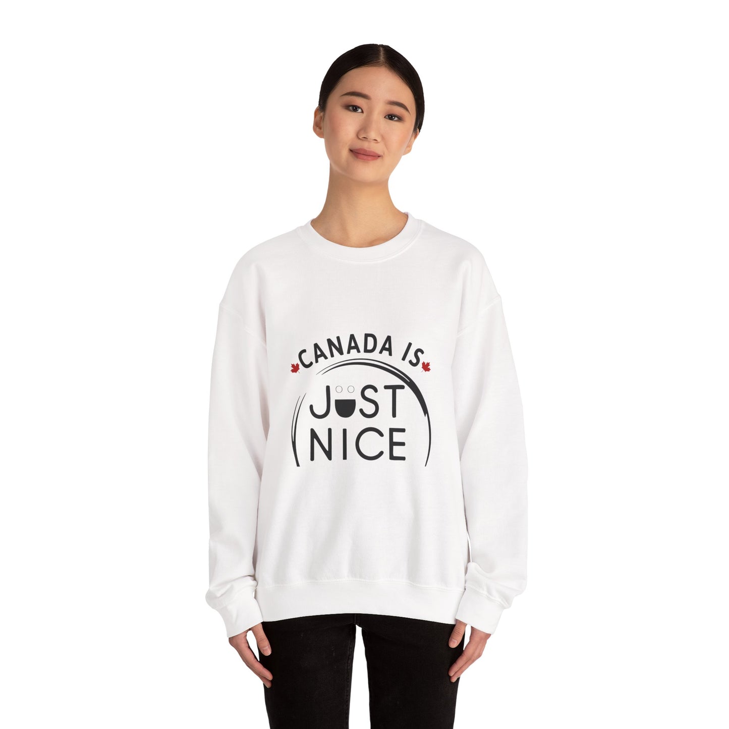 Canada Is Not Nasty Crewneck Sweatshirt - A Cozy Statement Piece for Proud Canadians