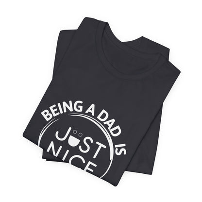 Dad Vibes Short Sleeve Tee - Perfect Gift for Father's Day, Comfortable Casual Wear, Unisex Tee for Dad