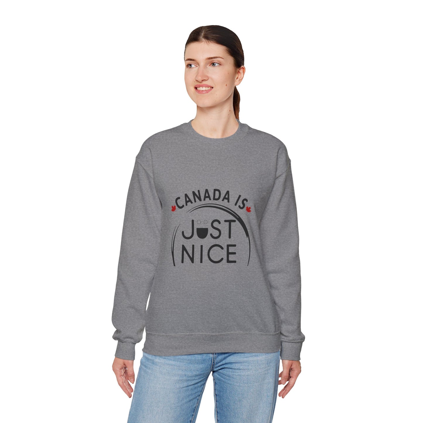 Canada Is Not Nasty Crewneck Sweatshirt - A Cozy Statement Piece for Proud Canadians