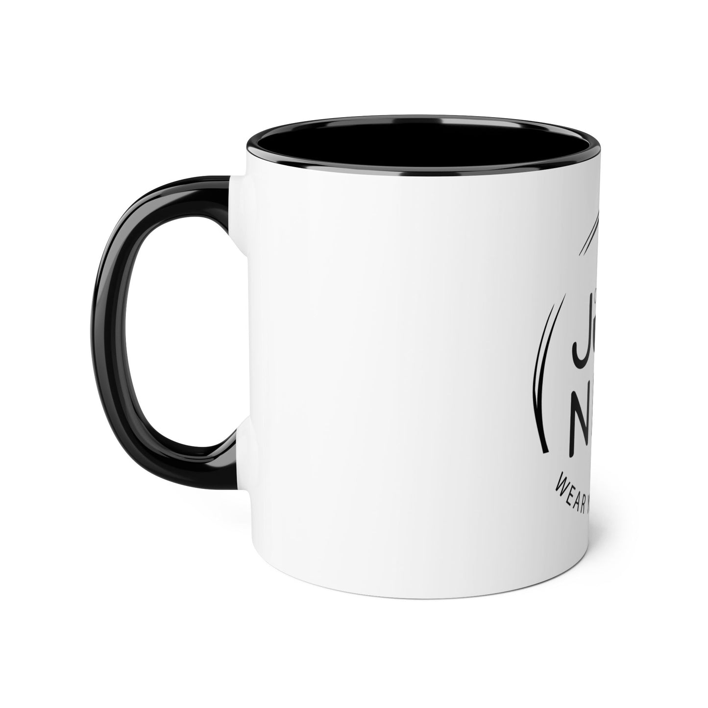 Just Nice Accent Mug - 11oz | Stylish Coffee Cup | Gift for Friends | Inspirational Drinkware | Unique Office Mug | Eco-Friendly Design