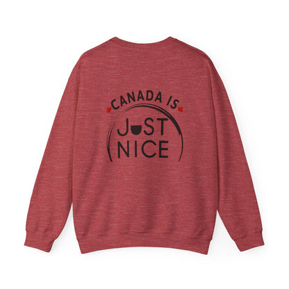 Canada Is Not Nasty Crewneck Sweatshirt - A Cozy Statement Piece for Proud Canadians
