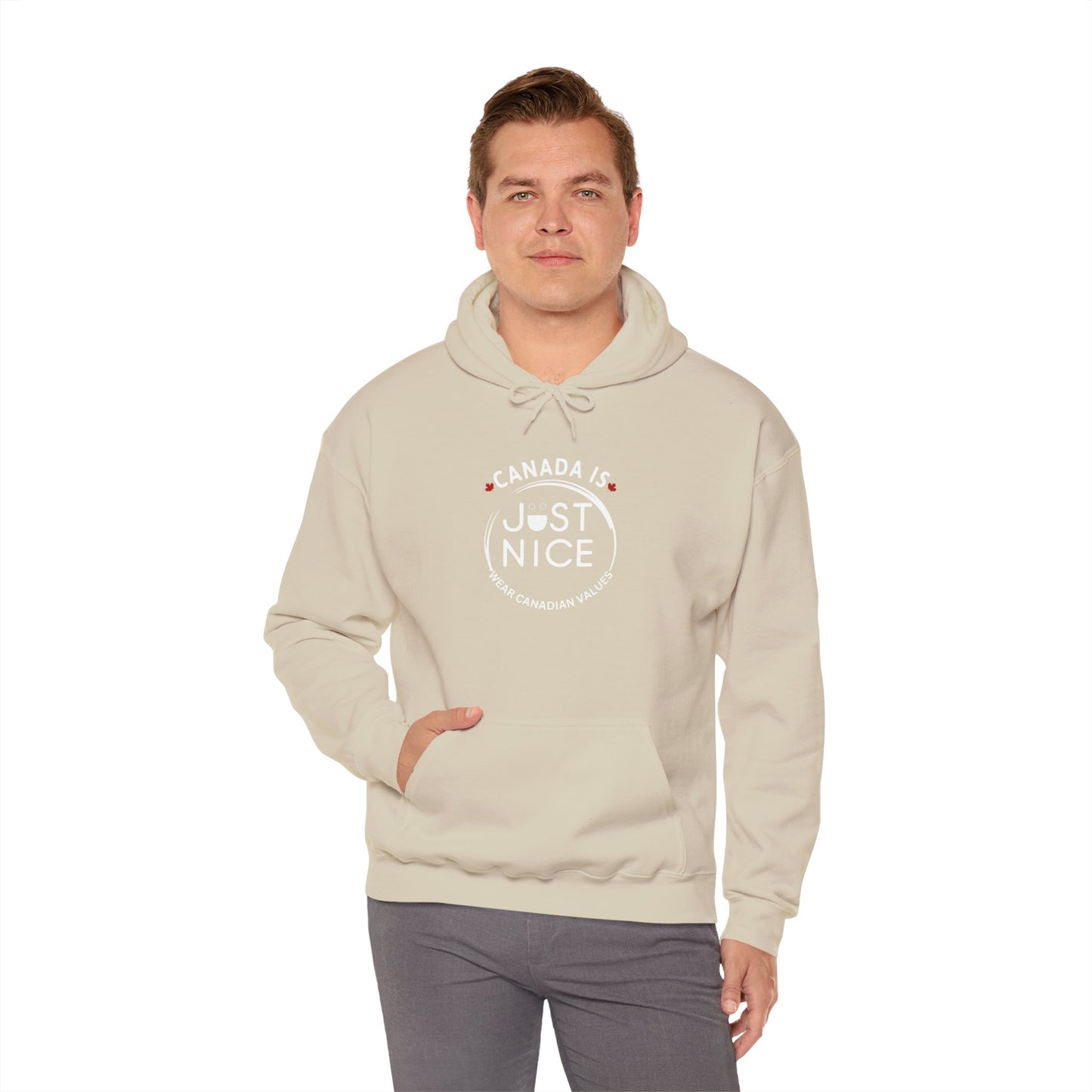 Canada Is Just Nice Hooded Sweatshirt | Unisex Cozy Pullover