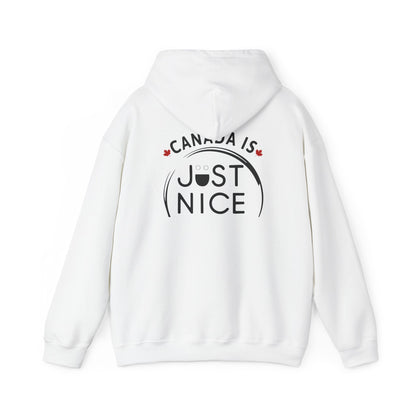 Canada Is Just Nice Hooded Sweatshirt | Unisex Cozy Pullover
