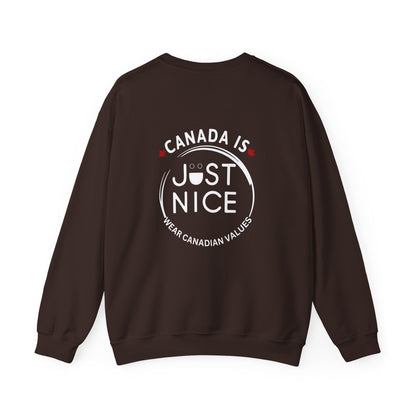 Canada Inspired Unisex Crewneck Sweatshirt - Cozy Fall Style