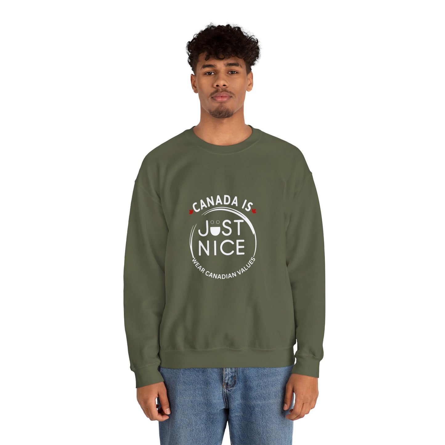 Canada Is Just Nice Crewneck Sweatshirt - Cozy Unisex Sweater
