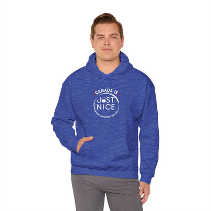 Canada Is Just Nice Hooded Sweatshirt | Unisex Cozy Pullover