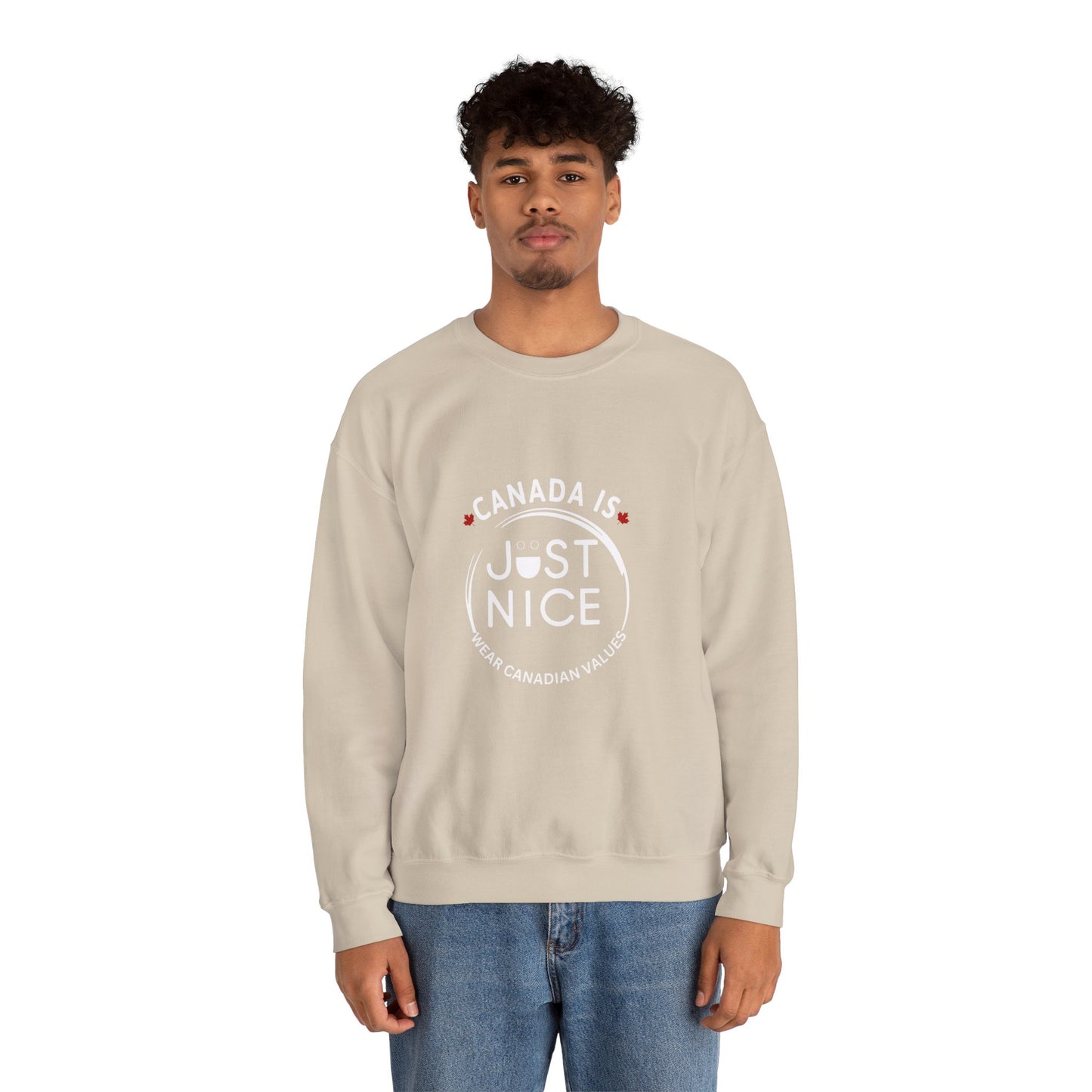Canada Is Just Nice Crewneck Sweatshirt - Cozy Unisex Sweater