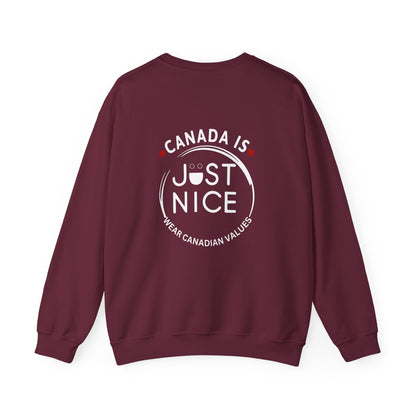 Canada Inspired Unisex Crewneck Sweatshirt - Cozy Fall Style