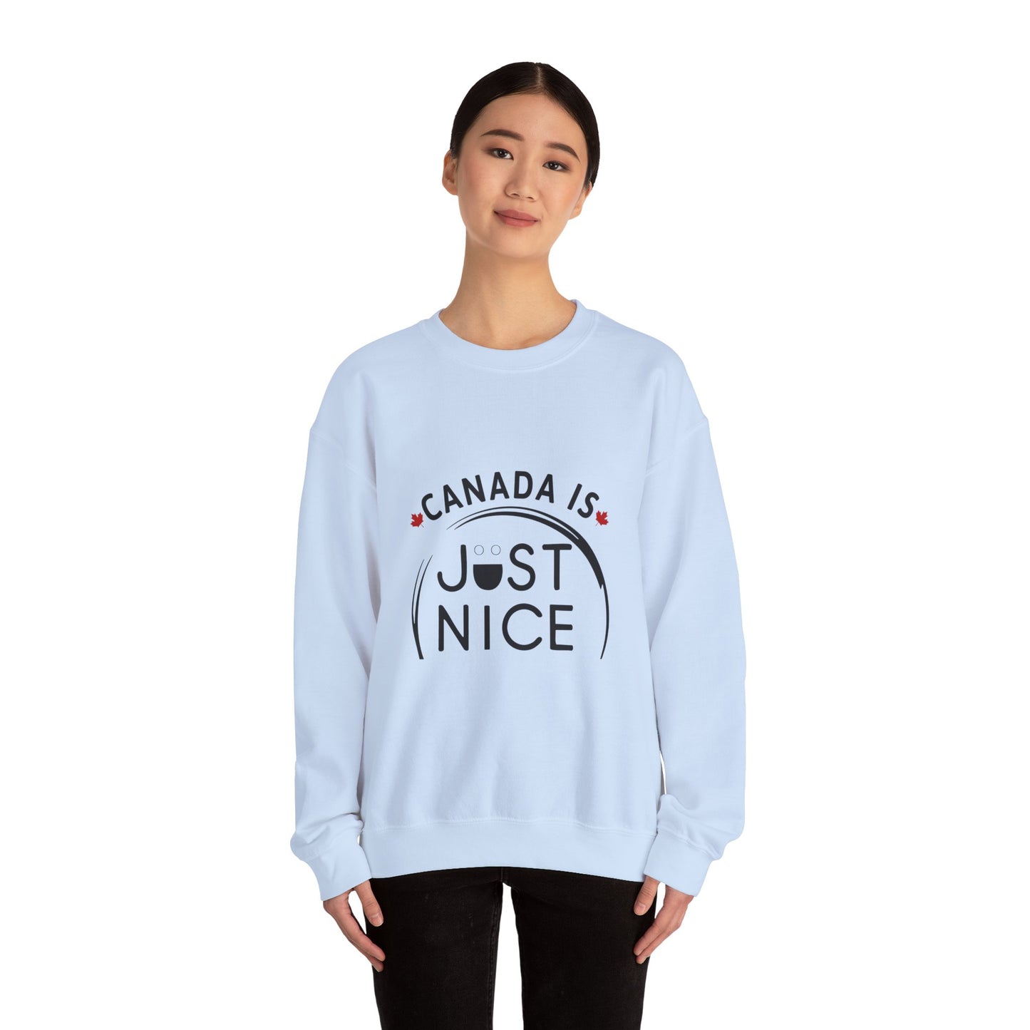 Canada Is Not Nasty Crewneck Sweatshirt - A Cozy Statement Piece for Proud Canadians
