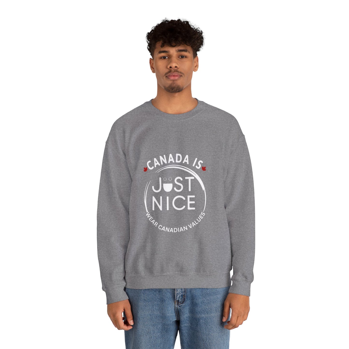 Canada Inspired Unisex Crewneck Sweatshirt - Cozy Fall Style