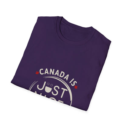 Unisex Softstyle T-Shirt - "Canada is Just Nice" Maple Leaf Design