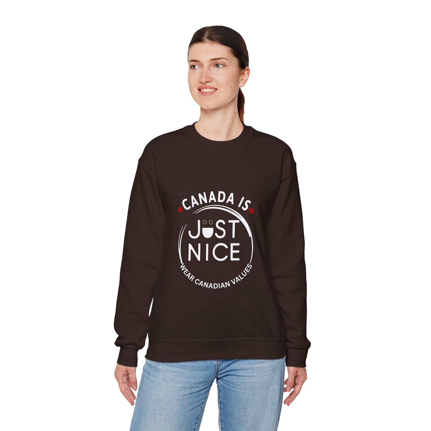 Canada Inspired Unisex Crewneck Sweatshirt - Cozy Fall Style