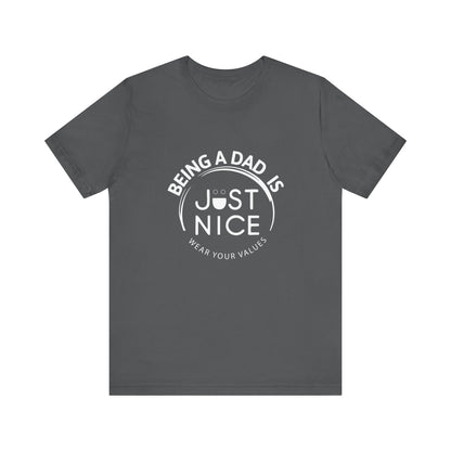 Dad Vibes Short Sleeve Tee - Perfect Gift for Father's Day, Comfortable Casual Wear, Unisex Tee for Dad