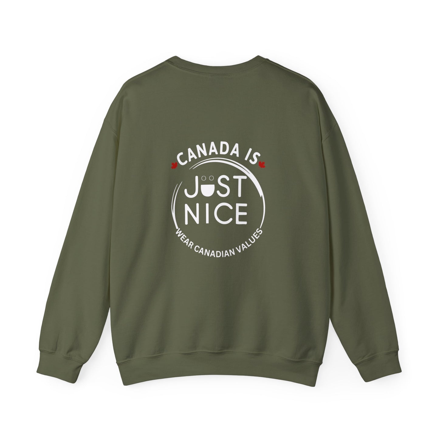 Canada Is Just Nice Crewneck Sweatshirt - Cozy Unisex Sweater