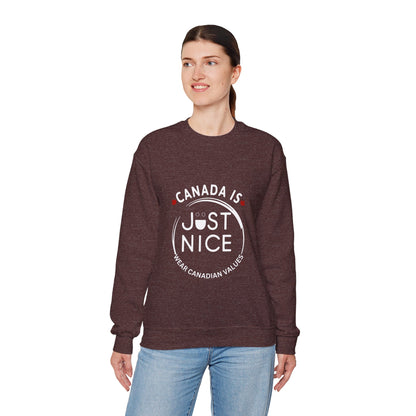 Canada Inspired Unisex Crewneck Sweatshirt - Cozy Fall Style