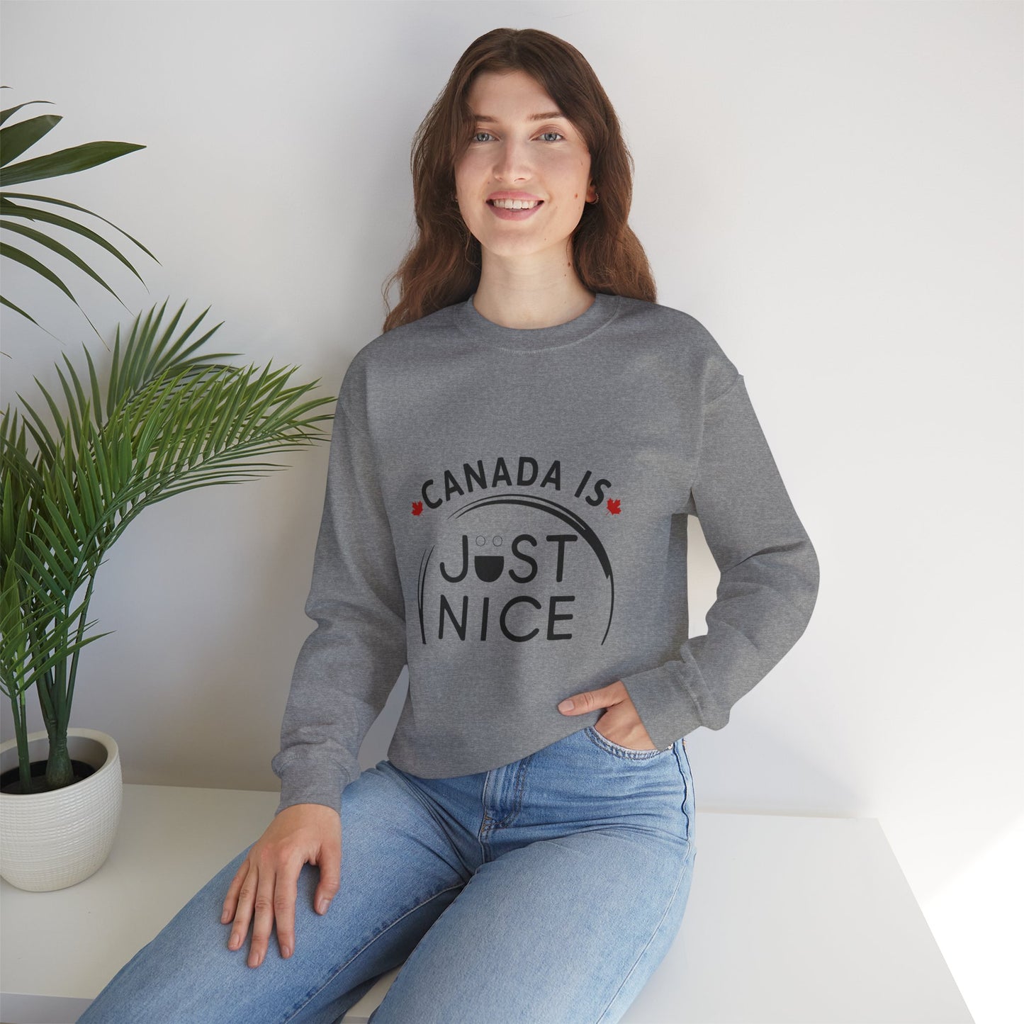 Canada Is Not Nasty Crewneck Sweatshirt - A Cozy Statement Piece for Proud Canadians