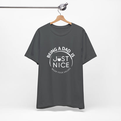 Dad Vibes Short Sleeve Tee - Perfect Gift for Father's Day, Comfortable Casual Wear, Unisex Tee for Dad