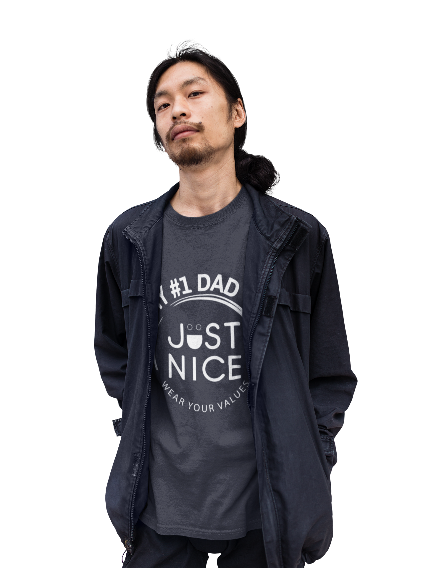 My #1 Dad Is Just Nice Tee, Unisex Jersey Short Sleeve Tee for Father's Day, Gifts for Dads, Comfortable Casual Wear, Everyday T-Shirt