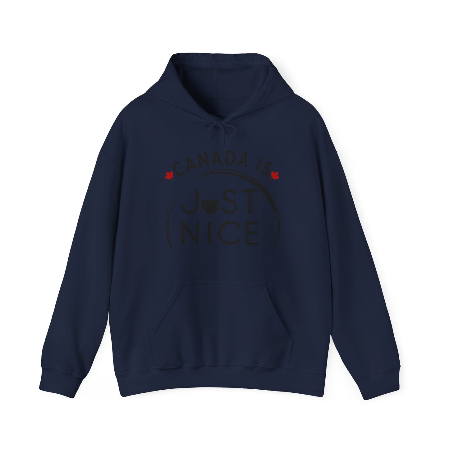 Cozy Canada Sweatshirt | Just Nice Hoodie | Unisex Pullover for Canadians | Gift for Friends | Perfect for Winter & Travel