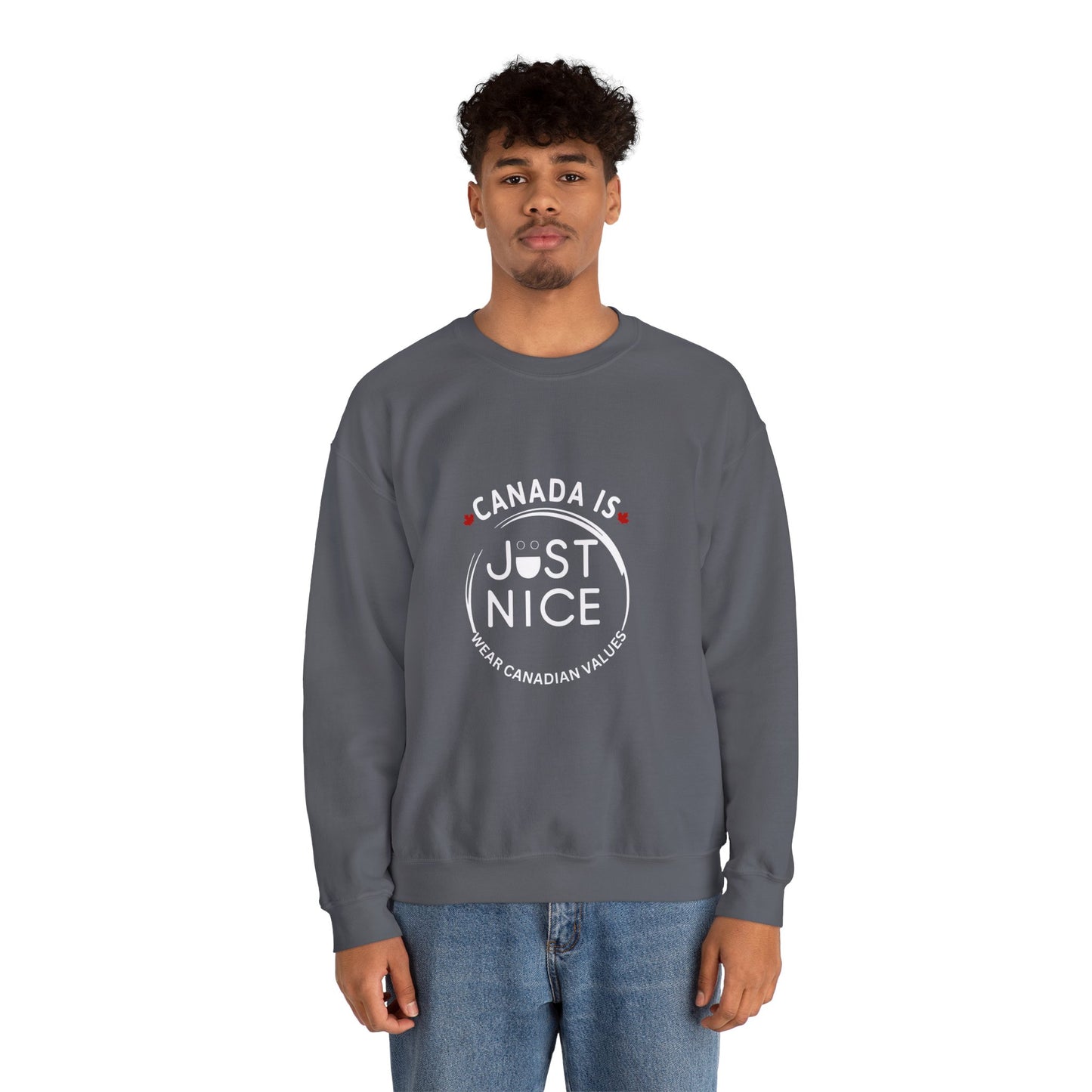 Canada Is Just Nice Crewneck Sweatshirt - Cozy Unisex Sweater