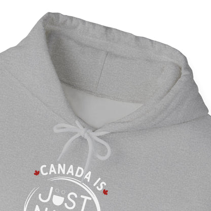 Canada Is Just Nice Hooded Sweatshirt | Unisex Cozy Pullover