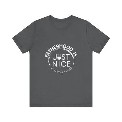 Unisex Jersey Short Sleeve Tee - Present Dad Shirt, Father's Day Gift, Casual Wear, Family T-Shirt, Dad Life Apparel