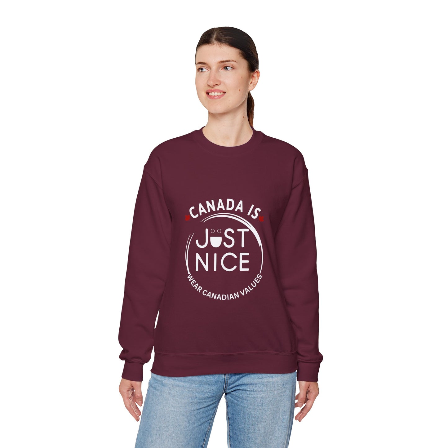 Canada Inspired Unisex Crewneck Sweatshirt - Cozy Fall Style