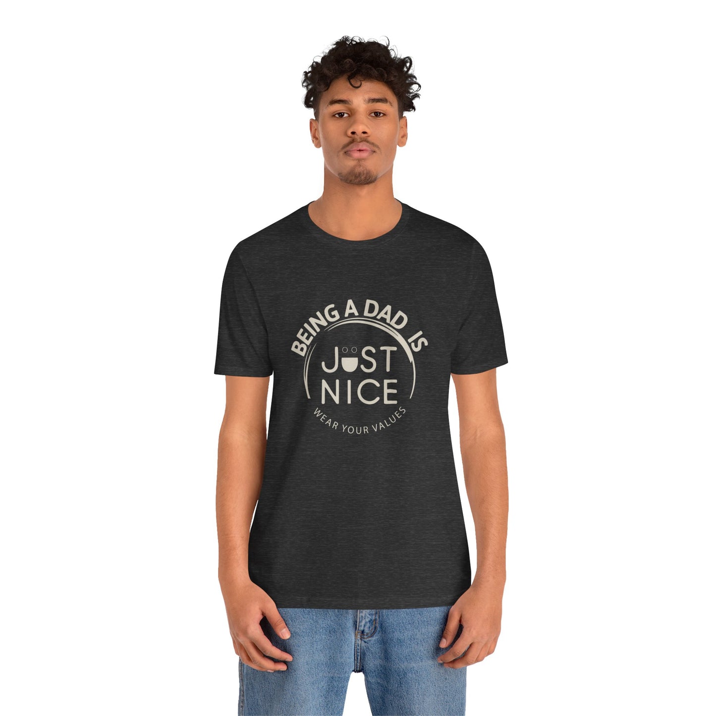 Unisex Dad Values Tee - Perfect Gift for Fathers, Casual Wear, Thoughtful Present, Father's Day, Family Gatherings