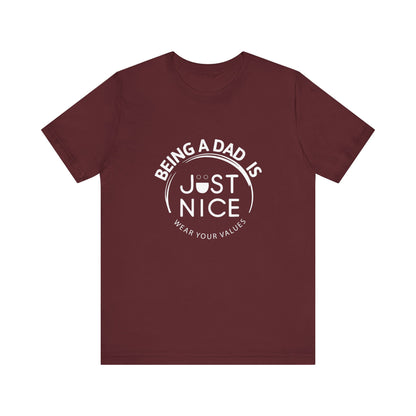 Dad Vibes Short Sleeve Tee - Perfect Gift for Father's Day, Comfortable Casual Wear, Unisex Tee for Dad