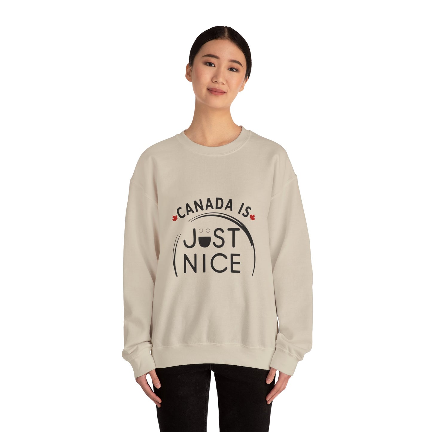 Canada Is Not Nasty Crewneck Sweatshirt - A Cozy Statement Piece for Proud Canadians