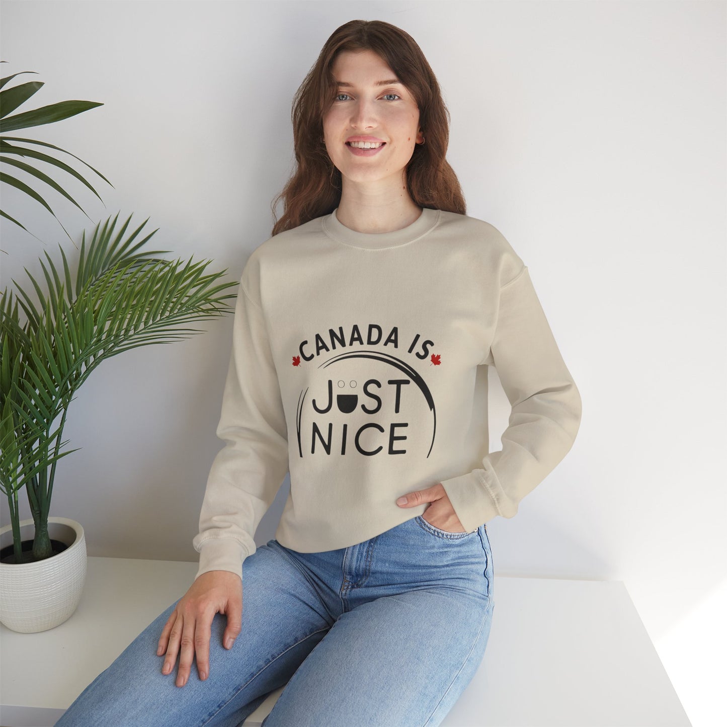 Canada Is Not Nasty Crewneck Sweatshirt - A Cozy Statement Piece for Proud Canadians