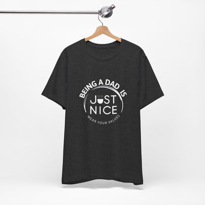 Dad Vibes Short Sleeve Tee - Perfect Gift for Father's Day, Comfortable Casual Wear, Unisex Tee for Dad
