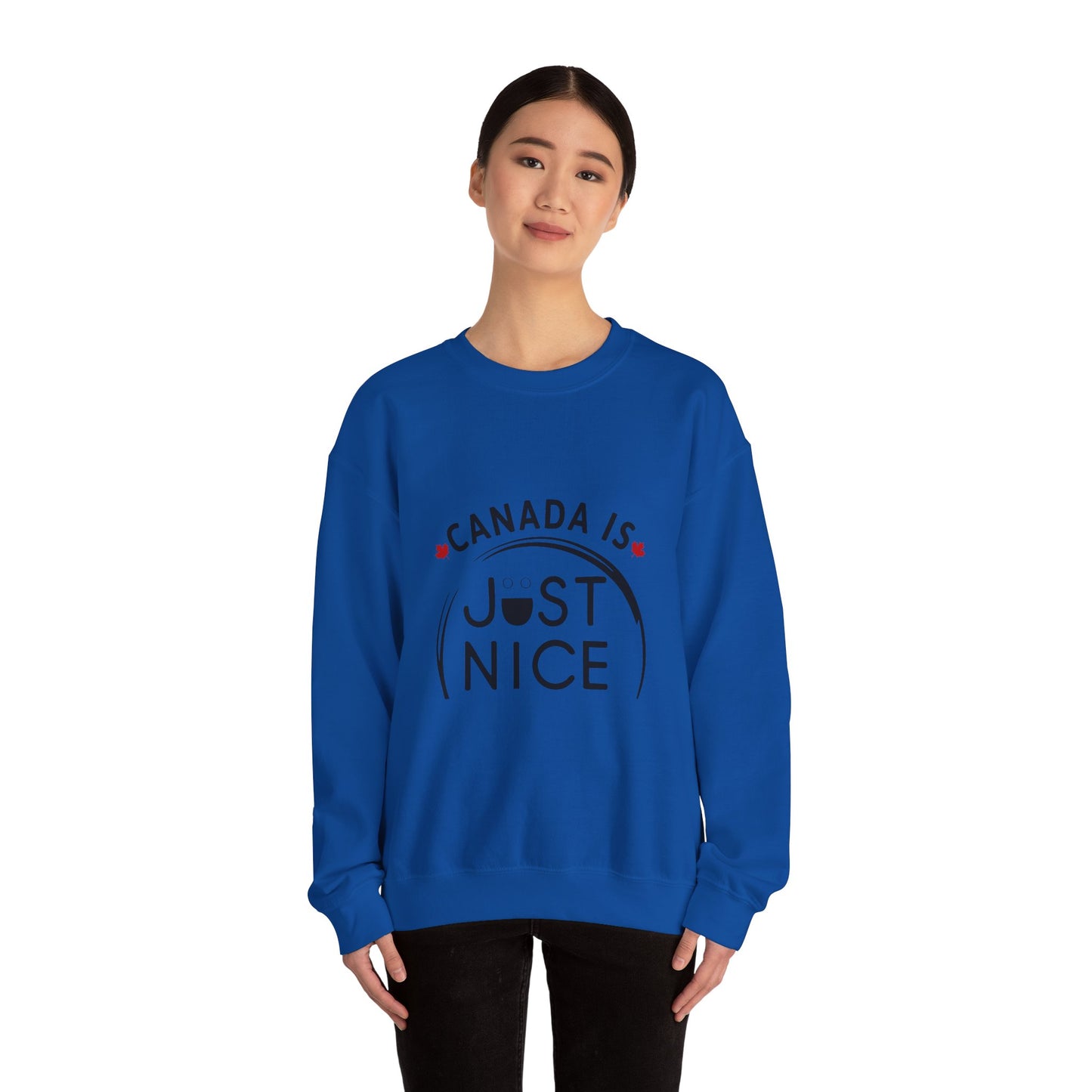 Canada Is Not Nasty Crewneck Sweatshirt - A Cozy Statement Piece for Proud Canadians