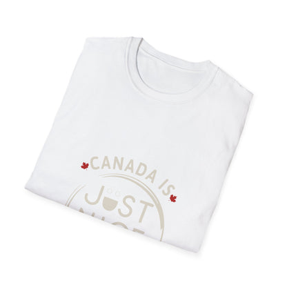Unisex Softstyle T-Shirt - "Canada is Just Nice" Maple Leaf Design
