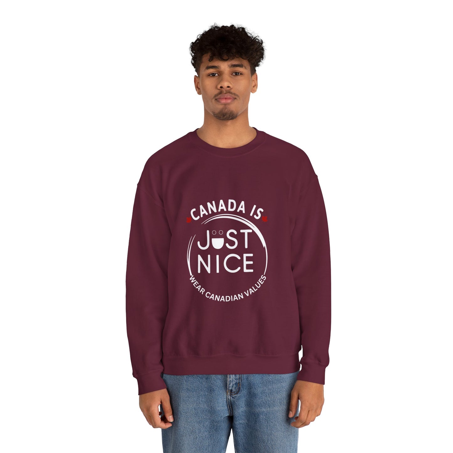 Canada Inspired Unisex Crewneck Sweatshirt - Cozy Fall Style