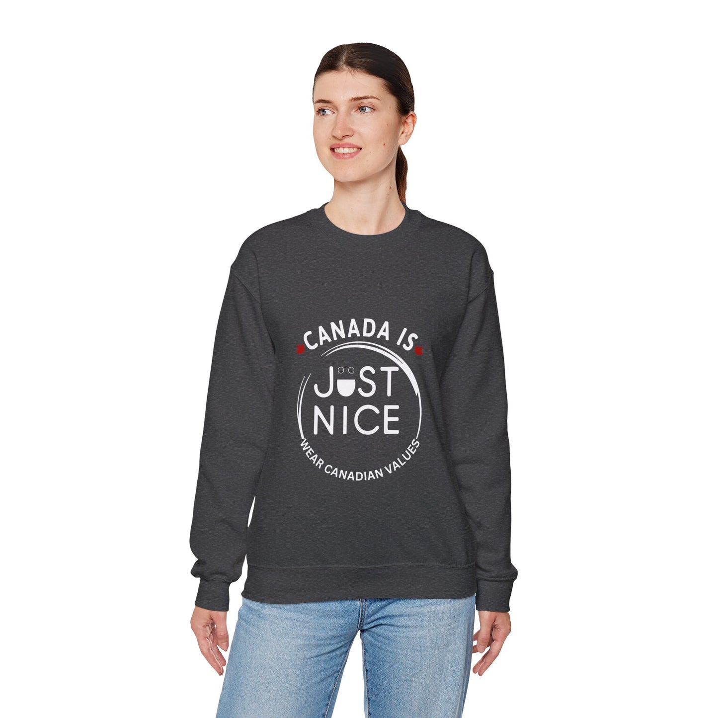Canada Inspired Unisex Crewneck Sweatshirt - Cozy Fall Style