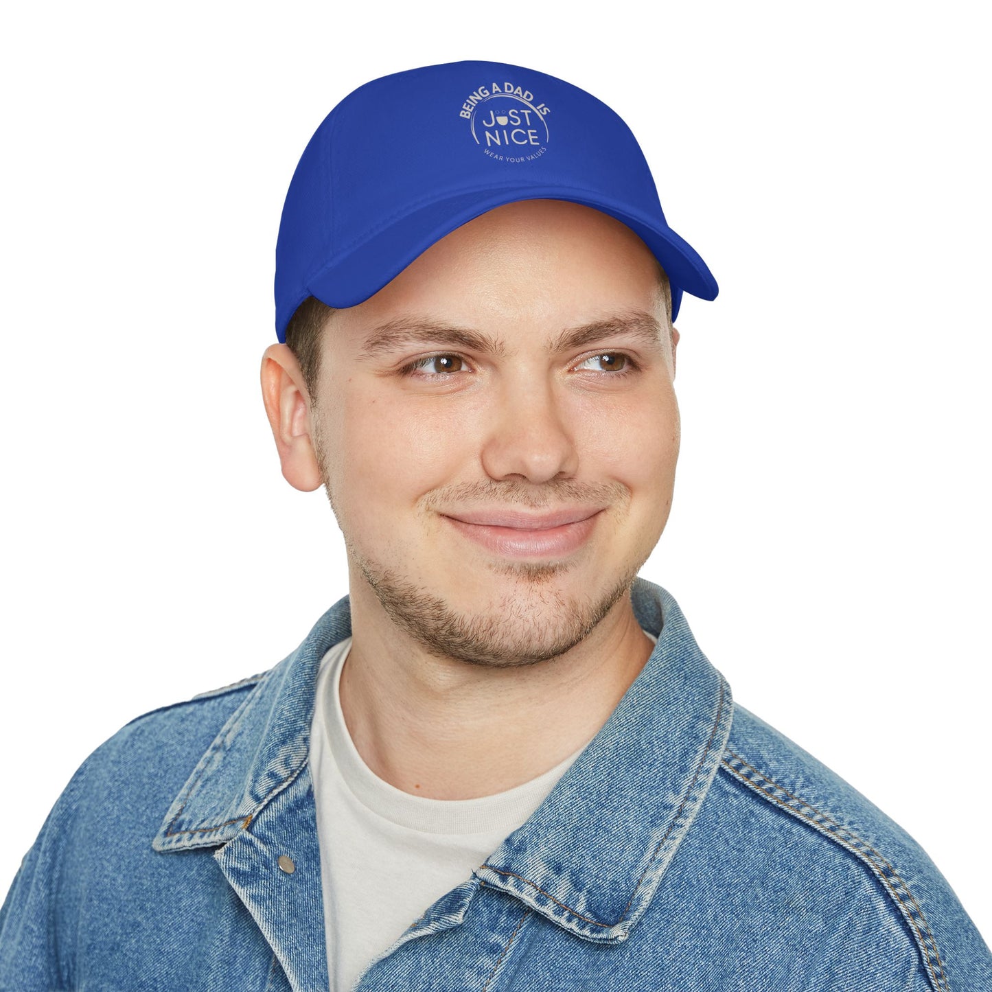 Dad Life Low Profile Baseball Cap, Gifts for Dads, Red Cap, Father's Day Hat, Just Nice Dad Hat, Casual Style