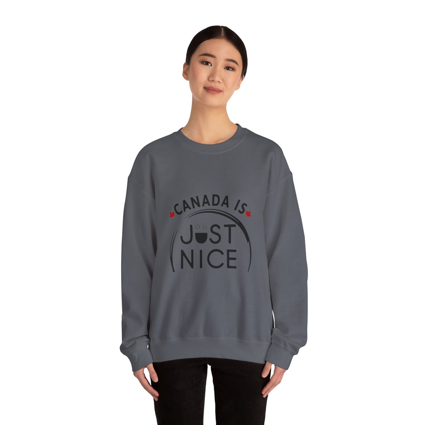 Canada Is Not Nasty Crewneck Sweatshirt - A Cozy Statement Piece for Proud Canadians