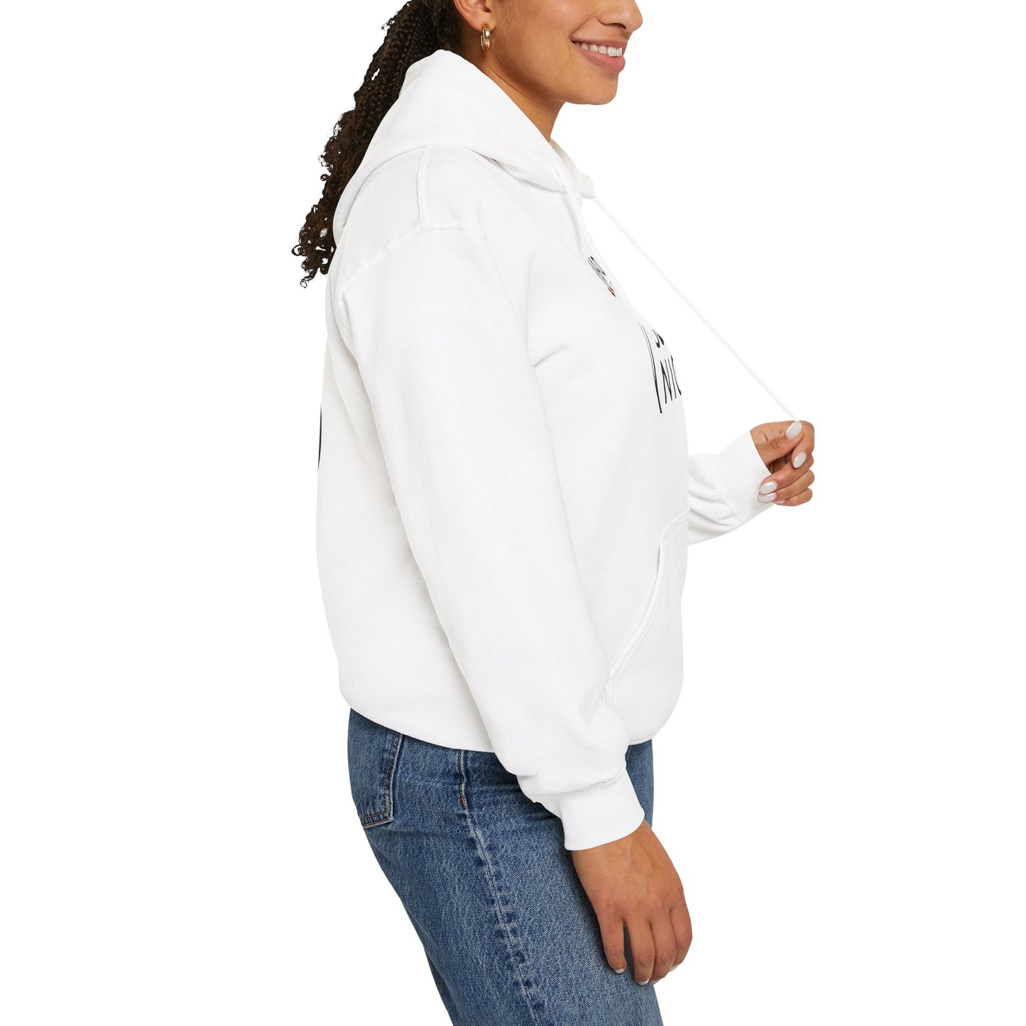 Canada Is Just Nice Hoodie - Unisex Heavy Blend™ Sweatshirt with Maple Leaf Design