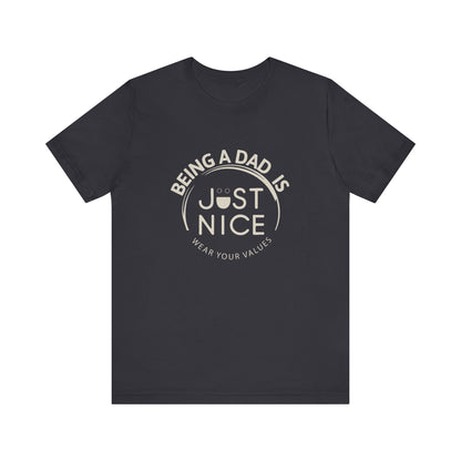 Unisex Dad Values Tee - Perfect Gift for Fathers, Casual Wear, Thoughtful Present, Father's Day, Family Gatherings