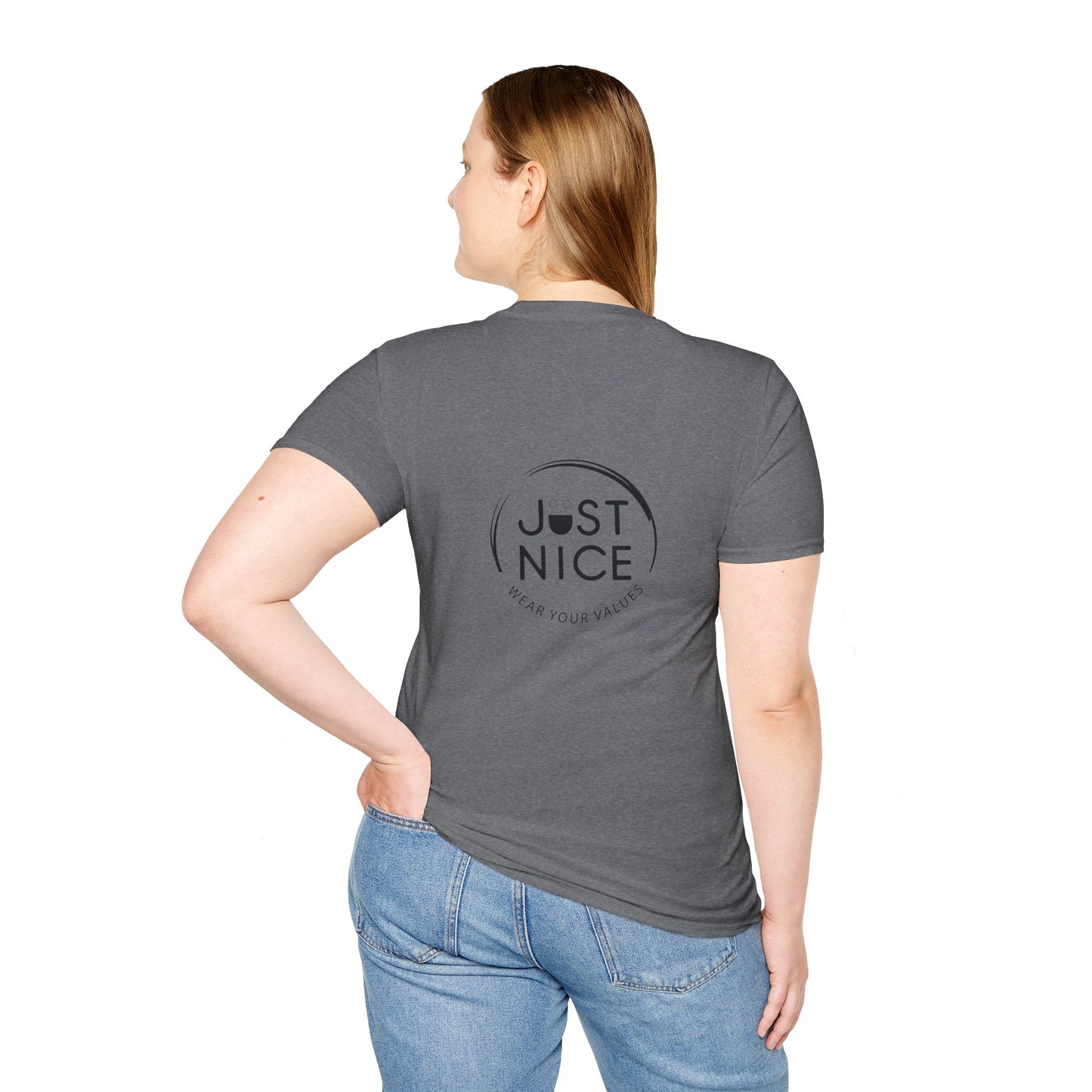 Unisex Softstyle T-Shirt - "Canada is Just Nice" Maple Leaf Design