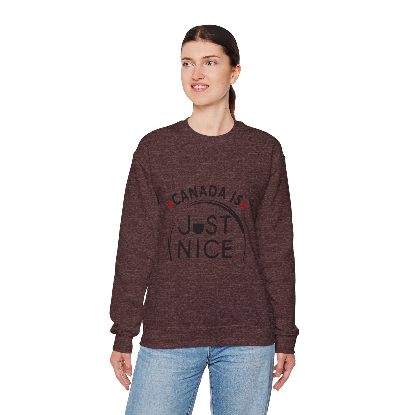 Canada Is Not Nasty Crewneck Sweatshirt - A Cozy Statement Piece for Proud Canadians