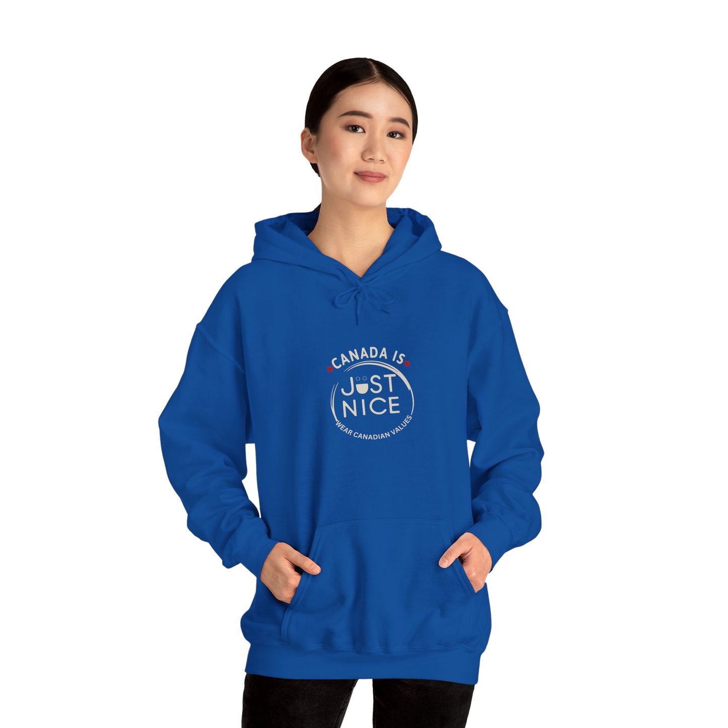 Canada is Just Nice Hoodie, Cozy Sweatshirt for Canada Day, Gift for Friends, Unisex Pullover, Casual Wear, Fall Fashion