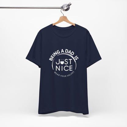 Dad Vibes Short Sleeve Tee - Perfect Gift for Father's Day, Comfortable Casual Wear, Unisex Tee for Dad