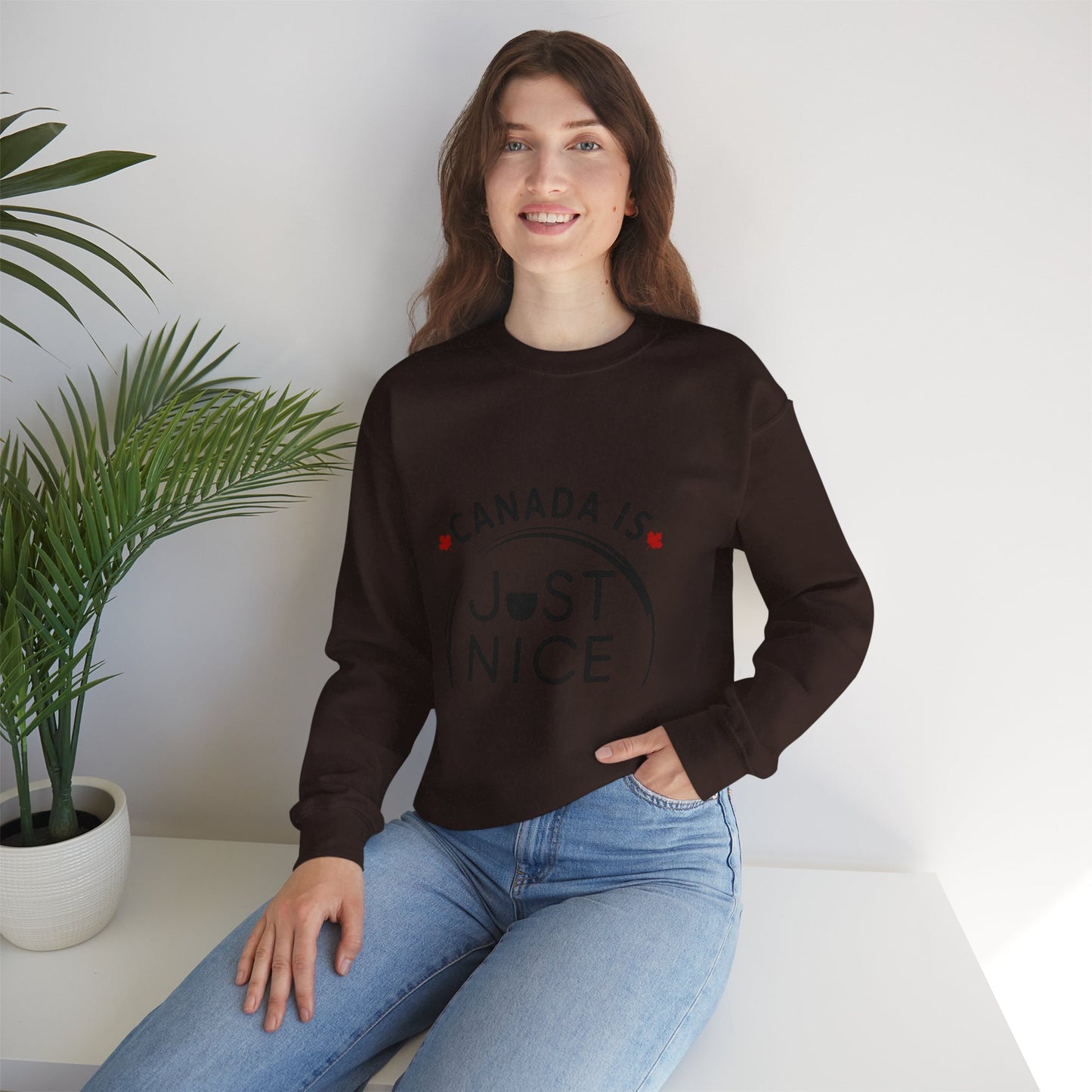 Canada Is Not Nasty Crewneck Sweatshirt - A Cozy Statement Piece for Proud Canadians