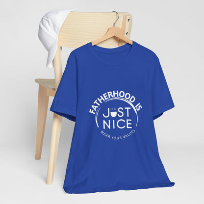 Unisex Jersey Short Sleeve Tee - Present Dad Shirt, Father's Day Gift, Casual Wear, Family T-Shirt, Dad Life Apparel