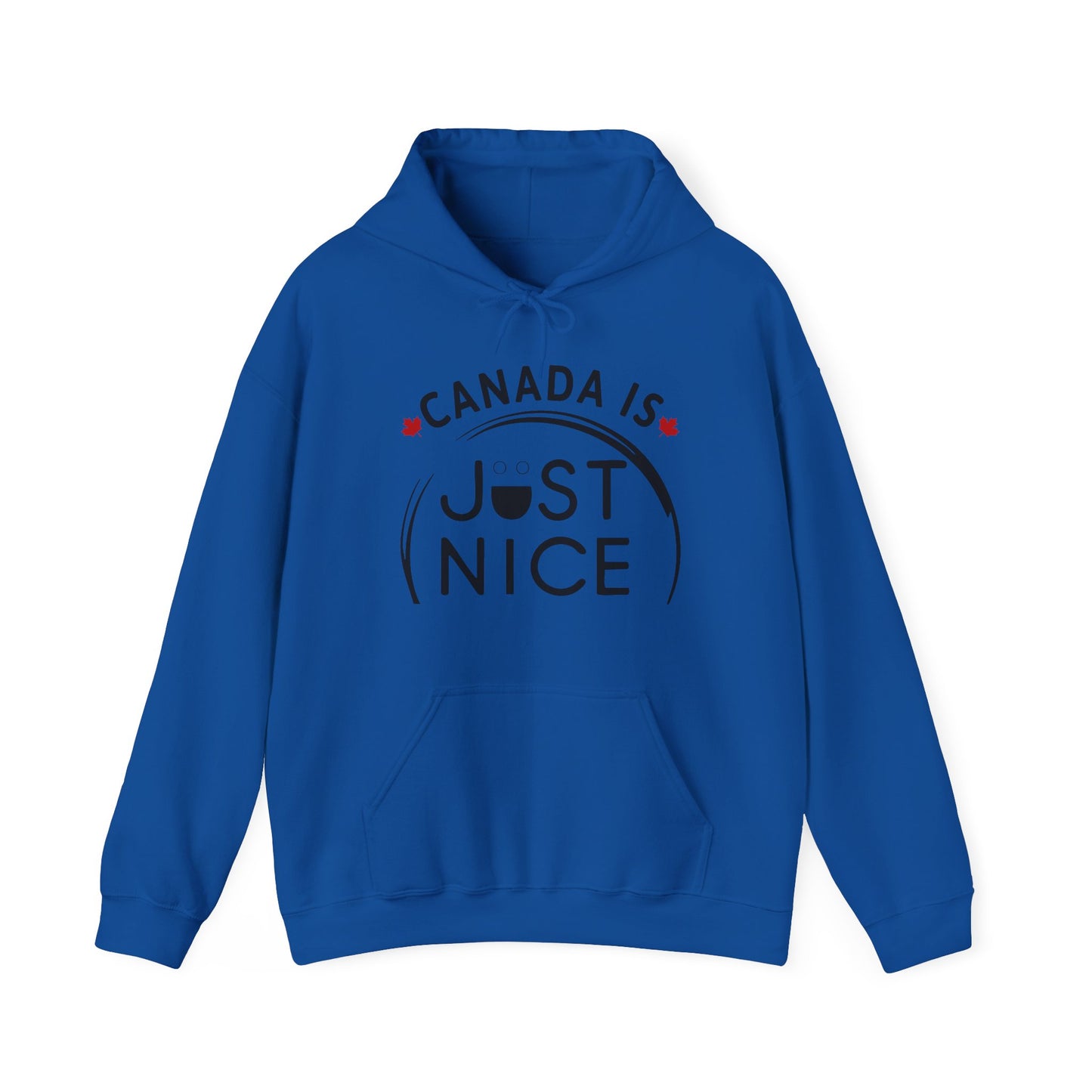 Cozy Canada Sweatshirt | Just Nice Hoodie | Unisex Pullover for Canadians | Gift for Friends | Perfect for Winter & Travel