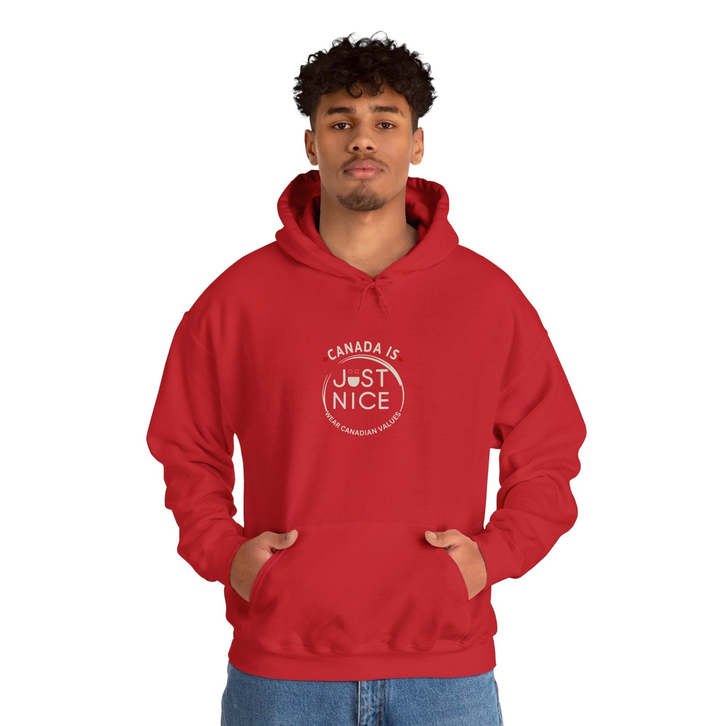 Canada is Just Nice Hoodie, Cozy Sweatshirt for Canada Day, Gift for Friends, Unisex Pullover, Casual Wear, Fall Fashion