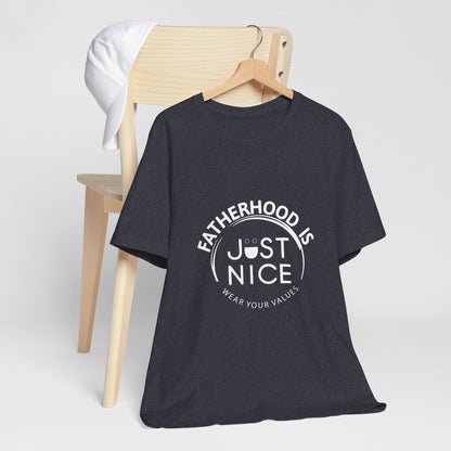 Unisex Jersey Short Sleeve Tee - Present Dad Shirt, Father's Day Gift, Casual Wear, Family T-Shirt, Dad Life Apparel